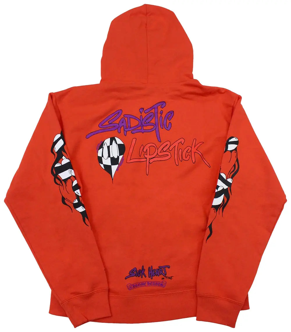Matty Boy Orange Sadistic Lipstick Hoodie