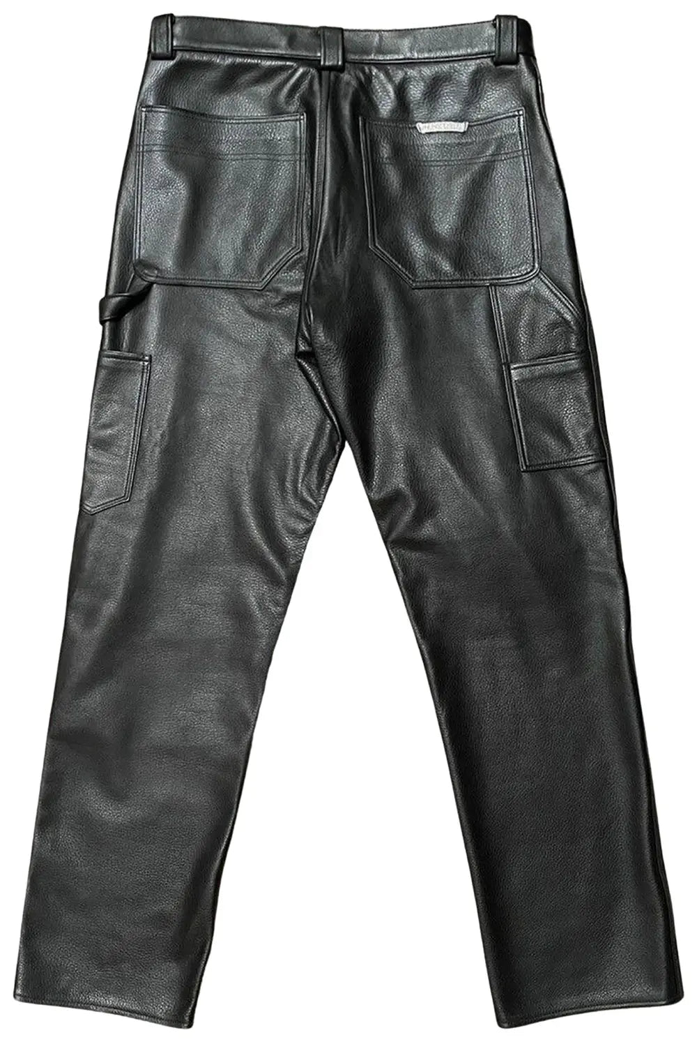 Leather Fleur Pants