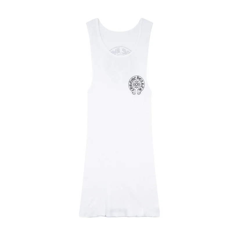 Horseshoe Tank Top White