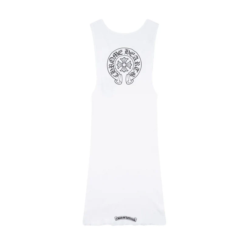 Horseshoe Tank Top White