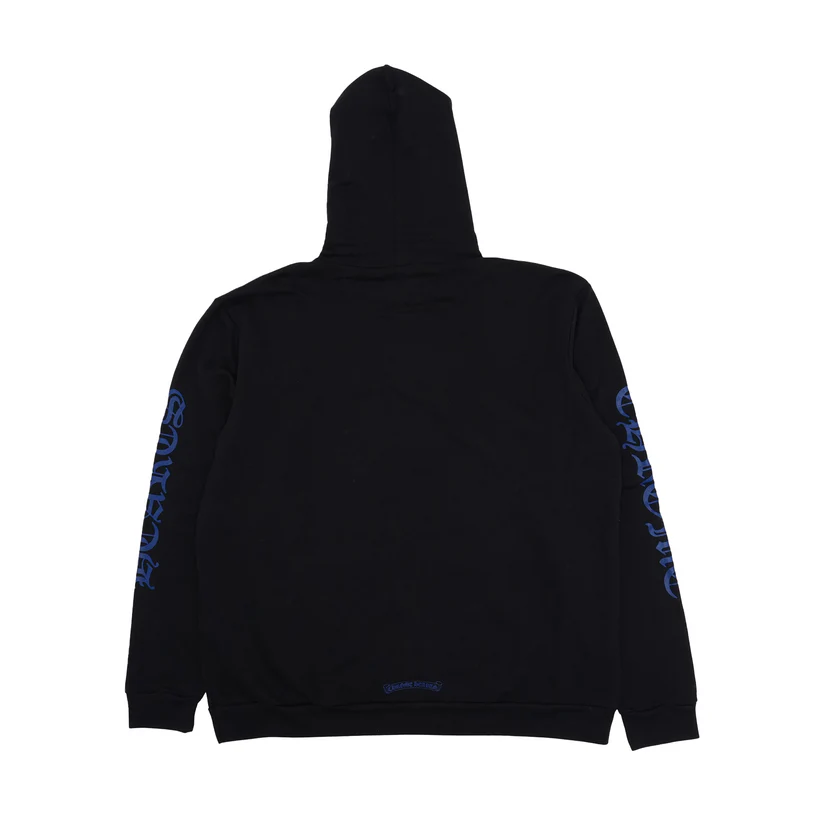 Chrome Hearts Vertical Logo Hoodie Black / Blue