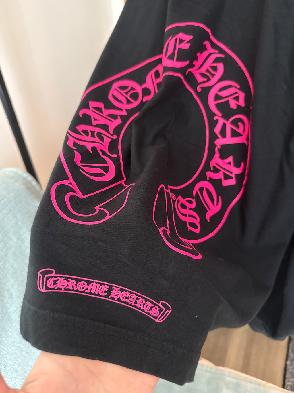 Chrome Hearts Pink Floral Long Sleeve