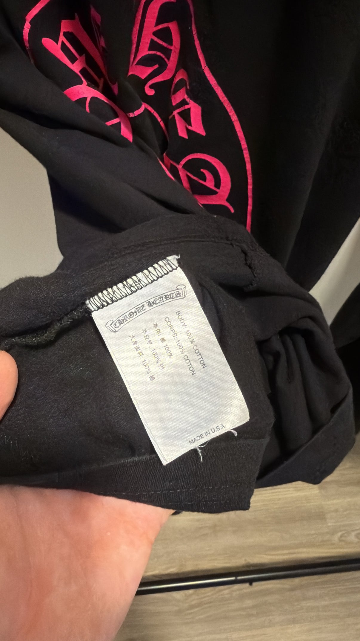Chrome Hearts Pink Floral Long Sleeve