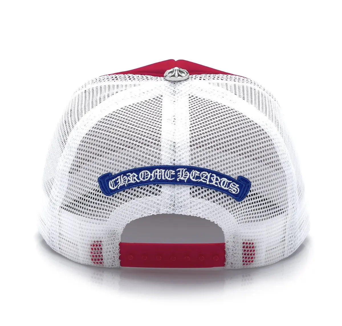 Chrome Hearts Red White Blue Trucker Hat USA 4th Of July