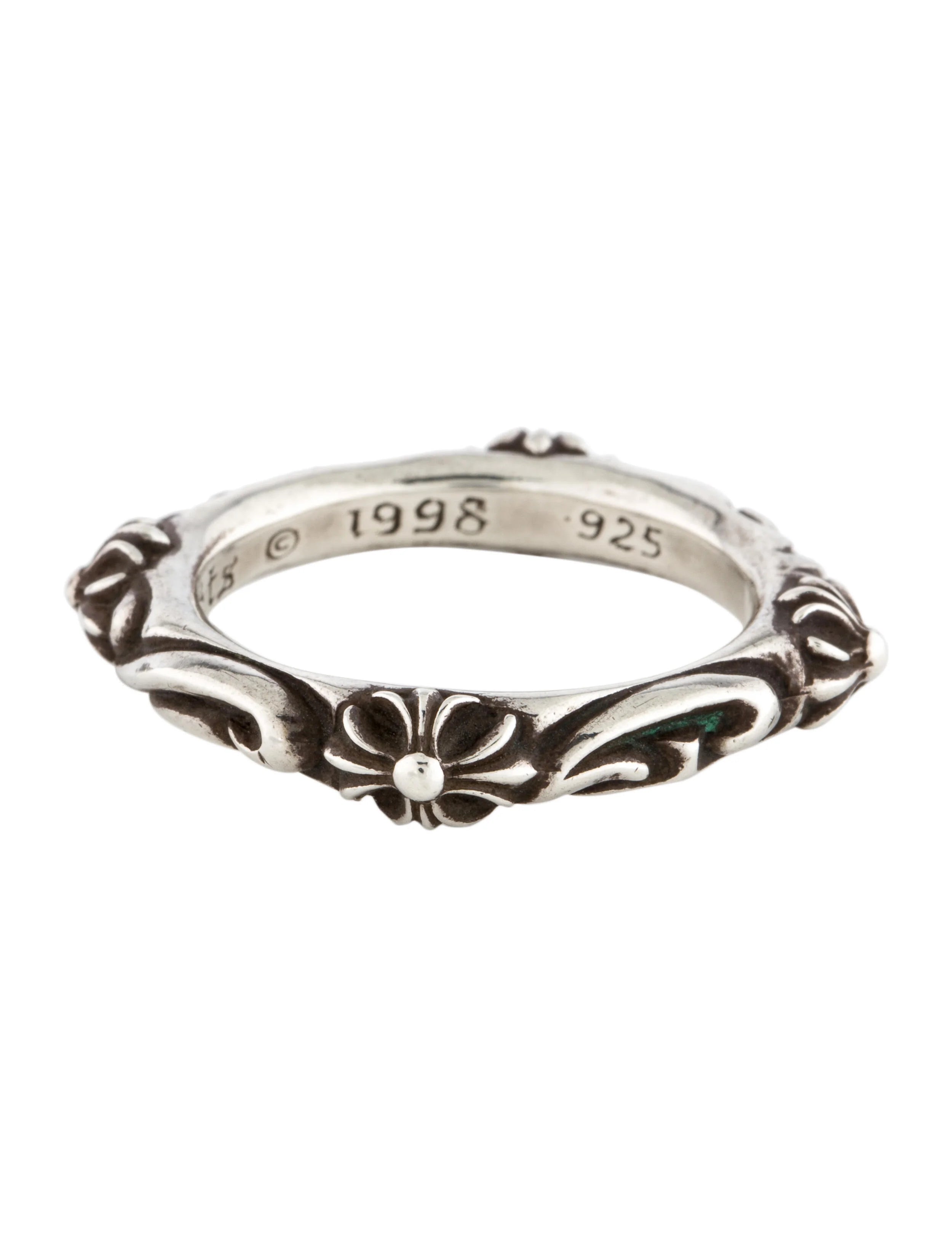 Vine Cross Band Ring