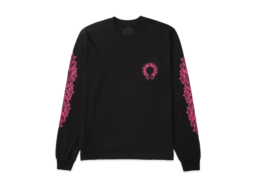 Chrome Hearts Pink Floral Long Sleeve