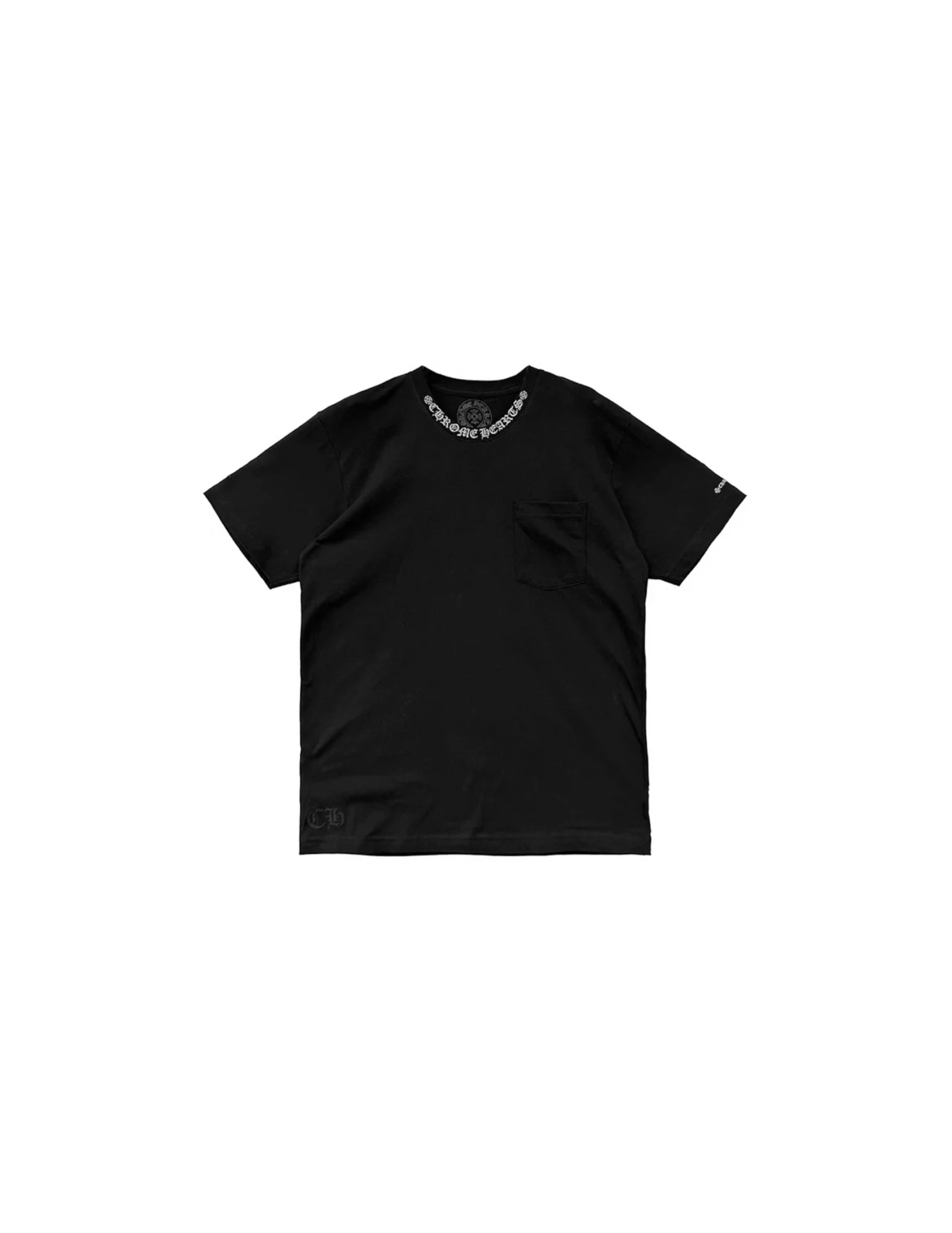 Chrome Hearts Black / White Classic Neck Logo Tee