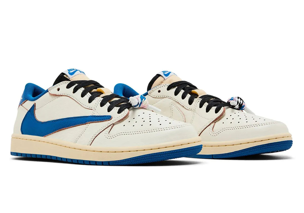 Jordan 1 Retro Low OG SP Fragment x Travis Scott Sail Military Blue 2.0